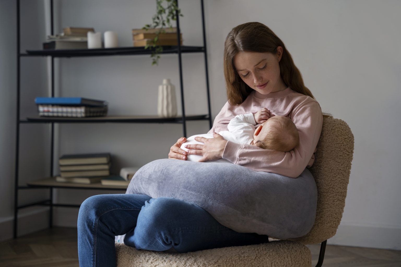 Ibu menyusui bayi untuk mendukung nutrisi dan daya tahan tubuh