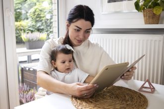 Ibu merespons anak yang menunjuk benda untuk membantu transisi dari memahami ke berbicara.