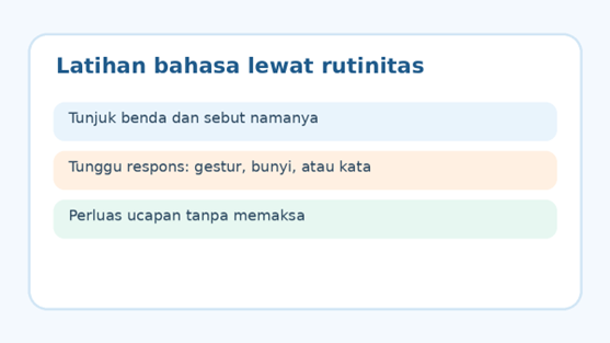 Cara melatih pemahaman dan ekspresi bahasa anak melalui bermain